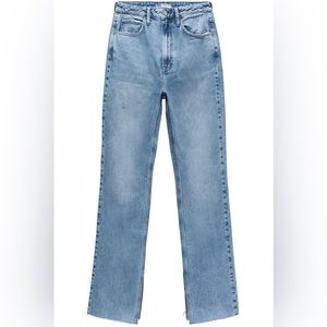 Zara slim flared slitted high rise Z1975 jeans